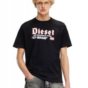 Tricou cu imprimeu logo - Negru