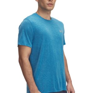 Tricou cu model camuflaj pentru alergare Launch - Albastru inchis