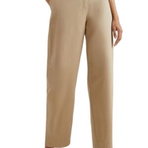 Pantaloni dama -  Bumbac - Bej -