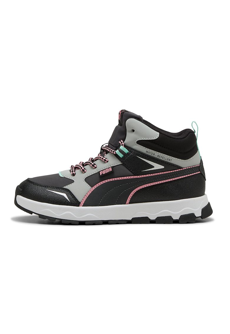 Pantofi sport mid-high cu finisaj rezistent la apa Evolve - Negru/Gri deschis