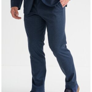 Pantaloni uni regular fit - Albastru inchis