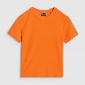 Tricou dama slim - 43794 - Portocaliu