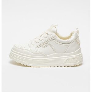 Pantofi sport de piele ecologica Vectra Low - Alb optic