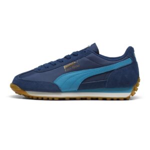 Pantofi sport - Easy Rider Vintage cu garnituri de piele intoarsa - Albastru petrol/Bleumarin