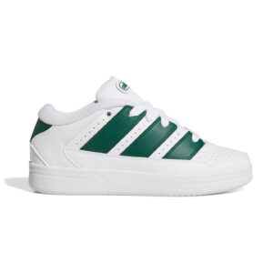 Pantofi sport de piele ecologica cu detalii perforate Breakstar - Verde englez/Crem
