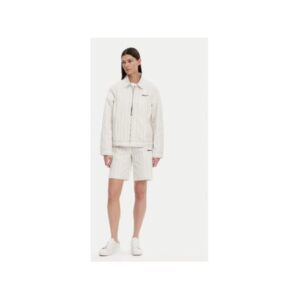 Pantaloni scurti cu model in dungi din bumbac -