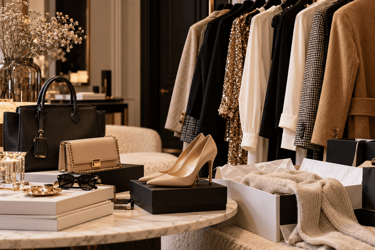 Luxe Boutique Wardrobe Still Life