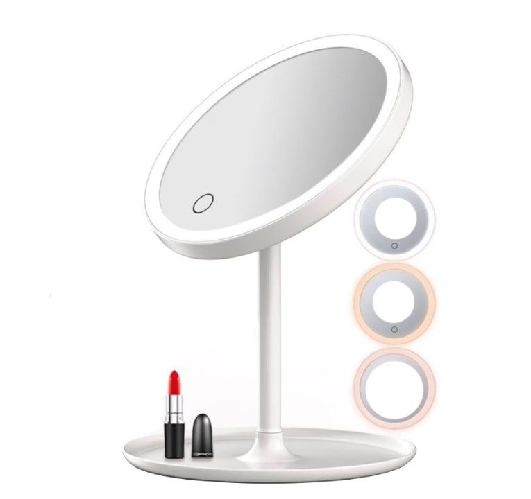 Oglinda cosmetica cu led pentru machiaj