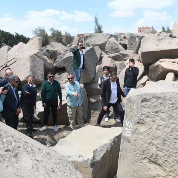 Cap monumental al faraonului Ramses al II-lea, descoperit în Behbeit el-Hagar, Egipt, în octombrie 2026