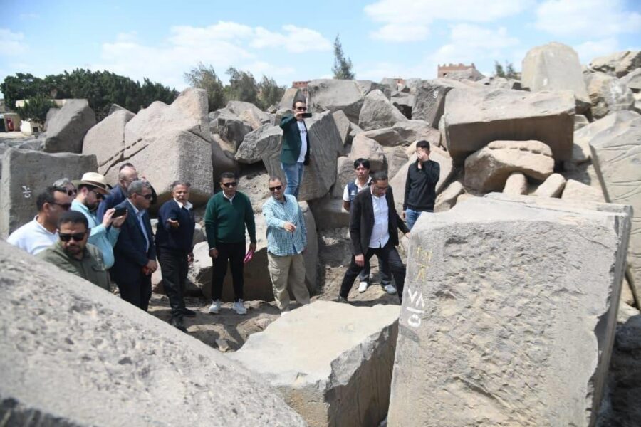 Cap monumental al faraonului Ramses al II-lea, descoperit în Behbeit el-Hagar, Egipt, în octombrie 2026
