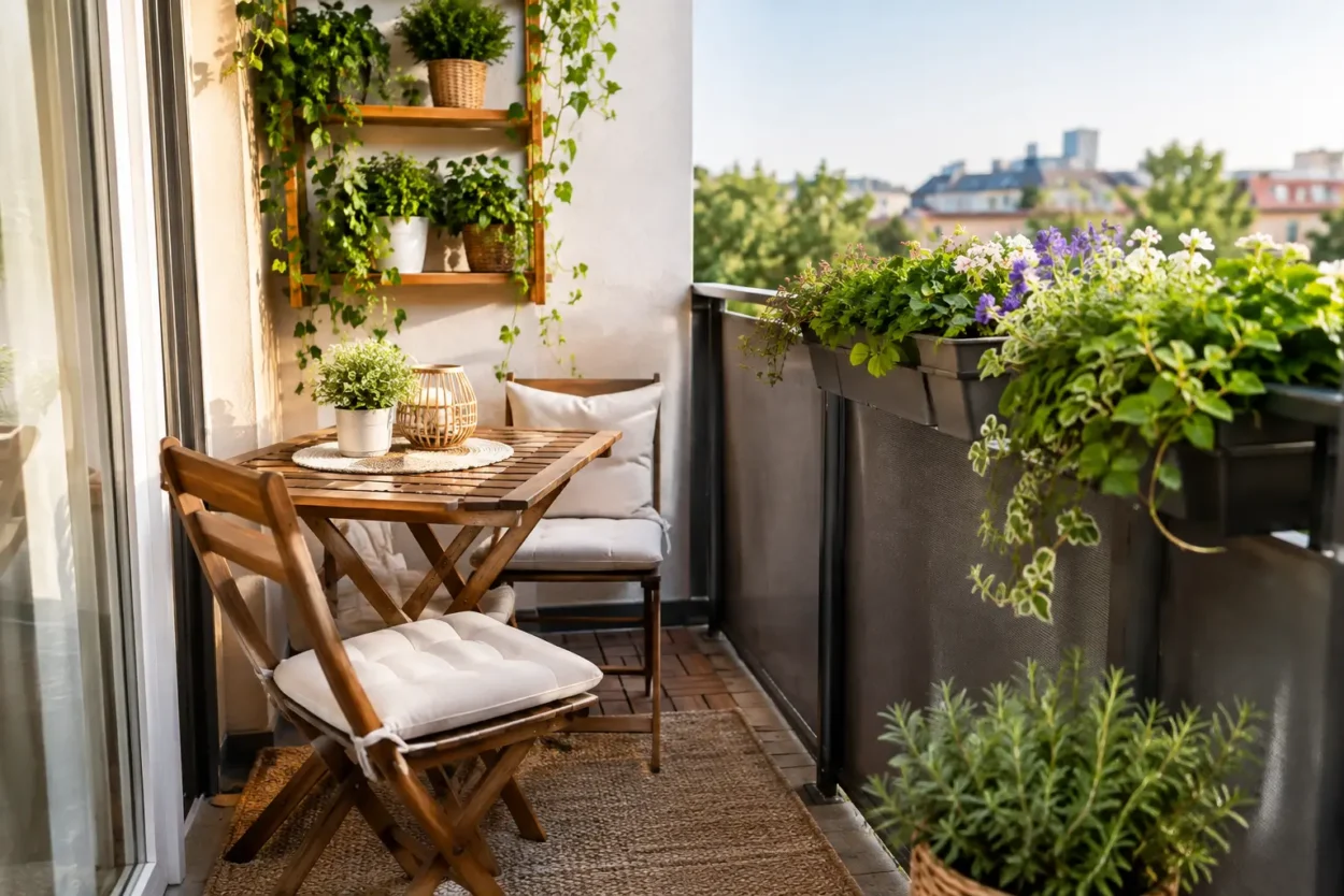 Ghid complet amenajare balcon mic în 10 pași
