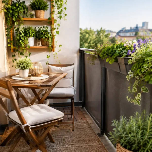Ghid complet amenajare balcon mic în 10 pași