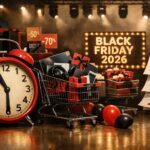 Ilustrație editorială pentru Altex a dat startul campaniei de Black Friday 2026: reduceri în etape, circa trei săptămâni. Generat cu AI.