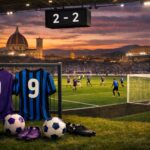 Ilustrație editorială pentru Fiorentina – Atalanta 2–2, azi în Serie A: scor final, primul 11 și marcatorii. Generat cu AI.