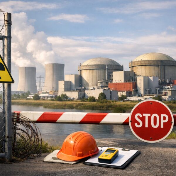 Ilustrație editorială pentru Unitățile 1 și 2 de la Cernavodă rămân oprite în siguranță, fără riscuri pentru securitatea nucleară. Generat cu AI.