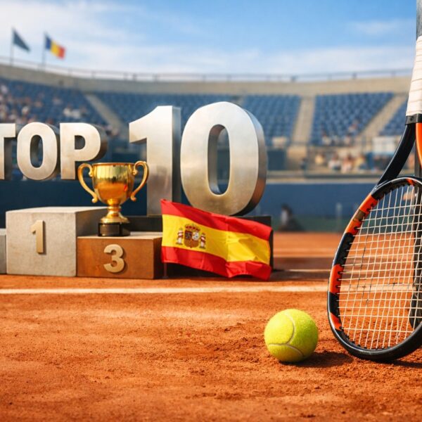 Ilustrație editorială pentru Rafael Jódar își asigură primul top 10 ATP; debutul devine oficial luni. Generat cu AI.