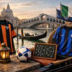 Ilustrație editorială pentru Venezia vs Inter are loc azi în Serie A: live și echipele de start oficiale. Generat cu AI.